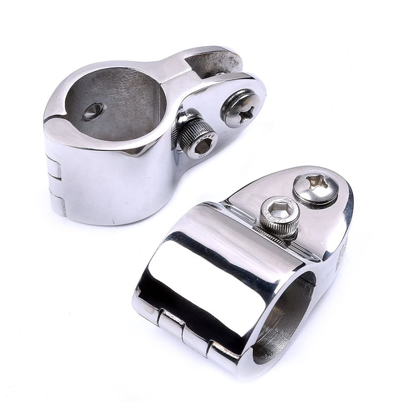Mxeol Bimini Top Rail Mount 1 Inch Bimini Rail Clamp Stainless Steel Pair - Image 3